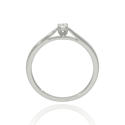 Fehér arany gyűrű 54-es méret (B52565)